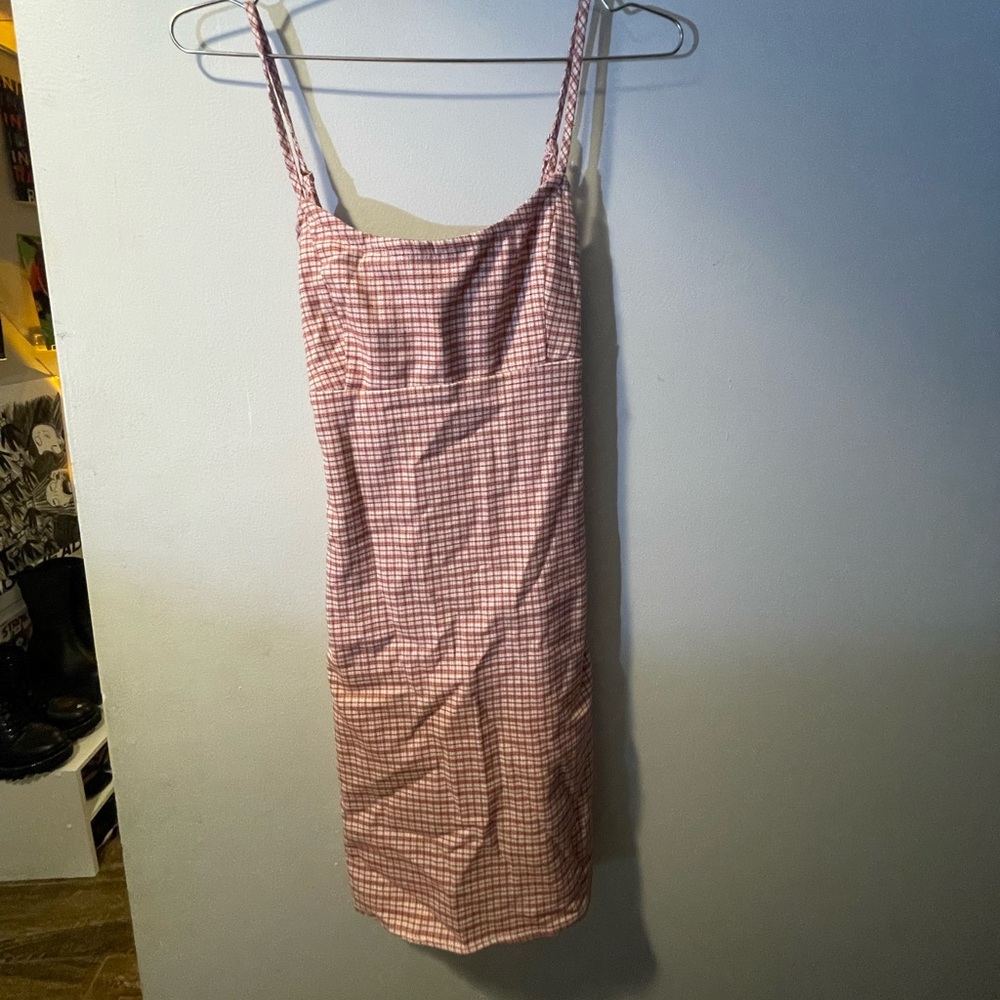 Plaid brandy dress